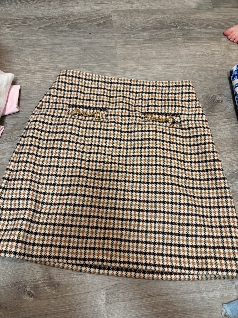 NWT Loft Houndstooth Skirt
